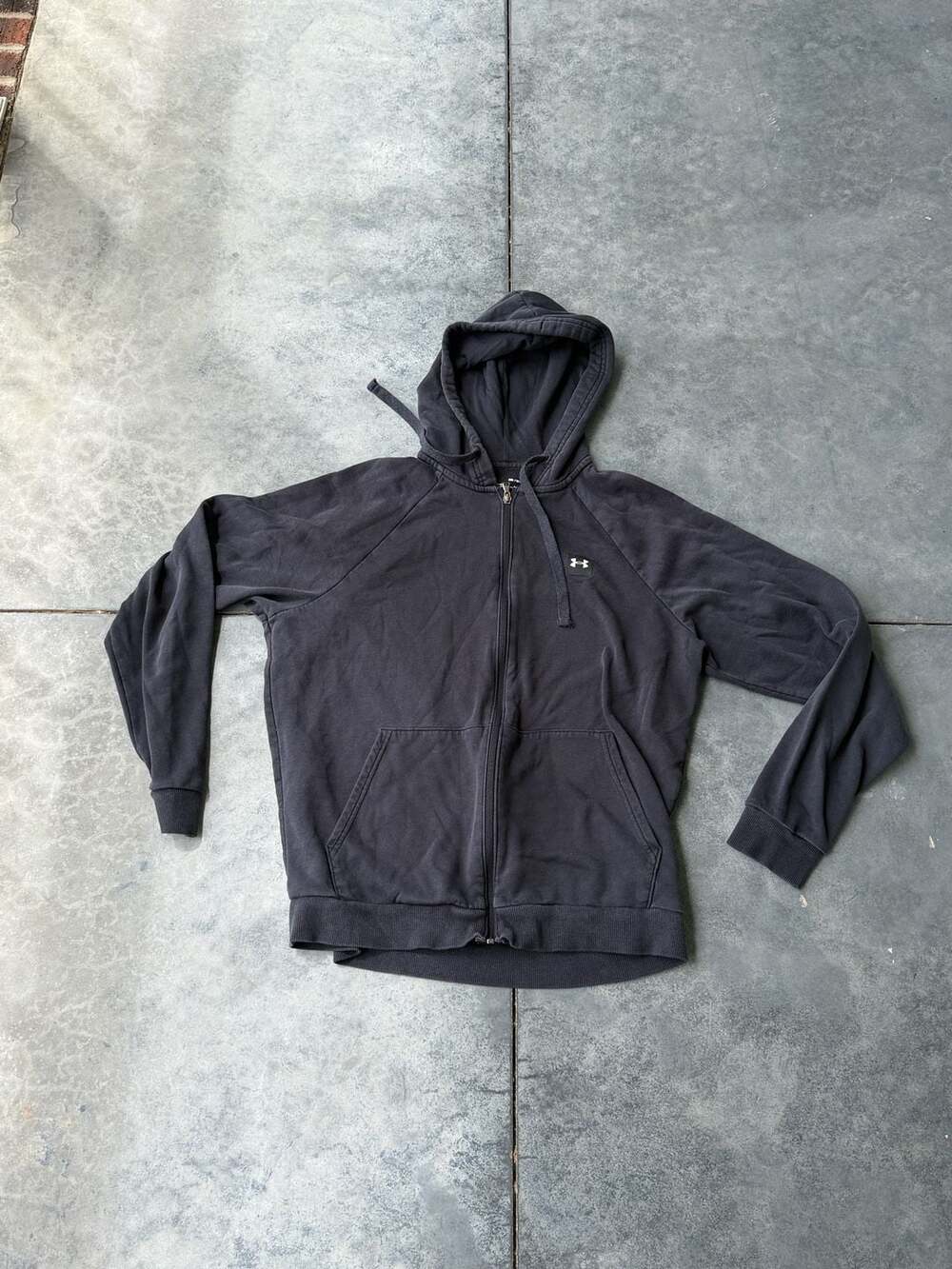 Under Armour ColdGear Loose Full Zip Hoodie Black Size MD
